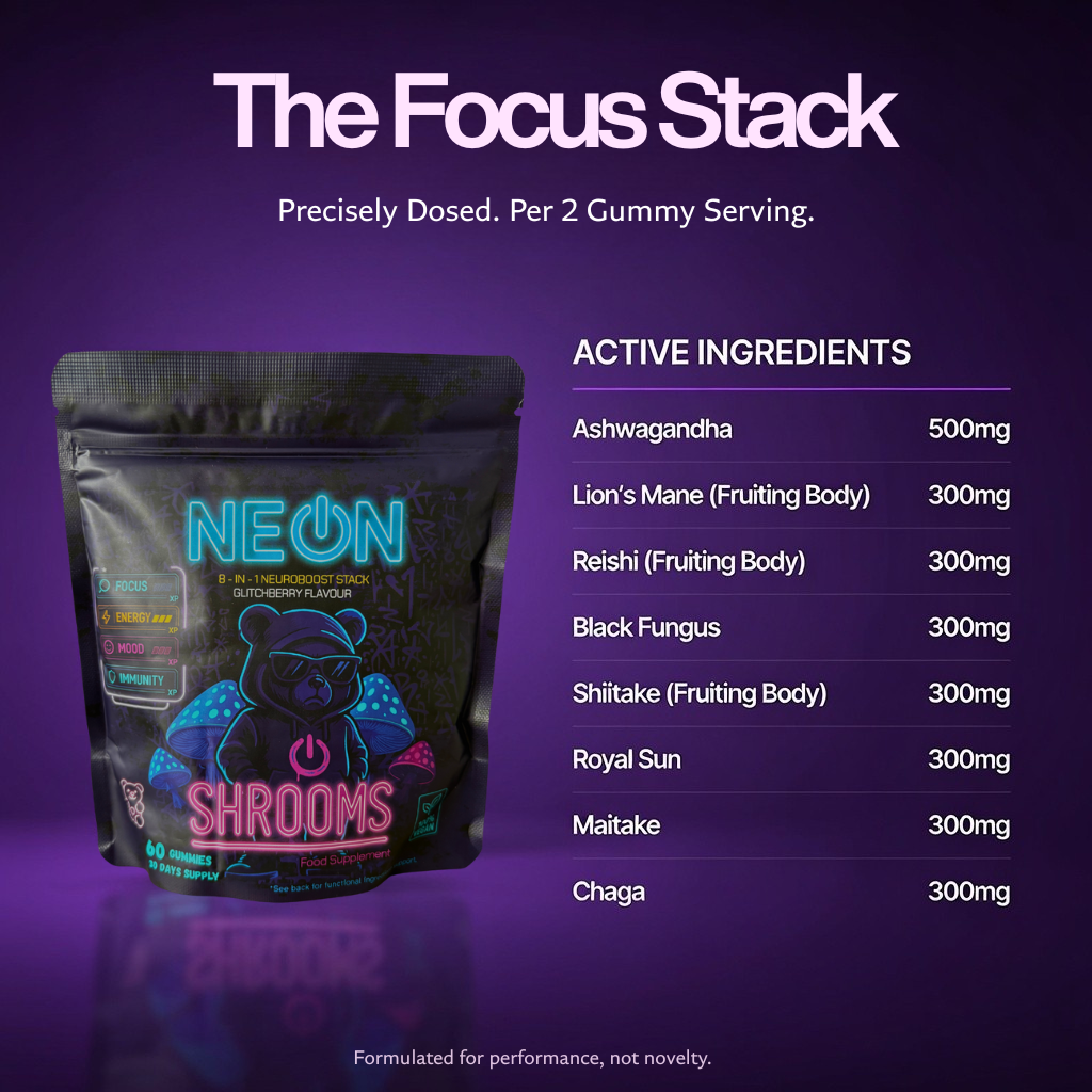 Neon SHROOMS ingredient list
